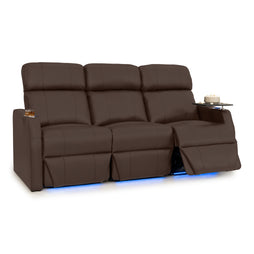 Sienna Leather Gel Spacesaver Home Theater Seating