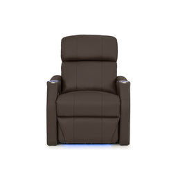 Sienna Italian Leather Spacesaver Home Theater Seating Single Recliner