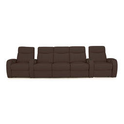 Rialto Italian Leather Home Theater Seating
