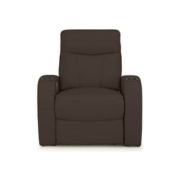 Rialto Italian Leather Home Theater Seating Single Recliner