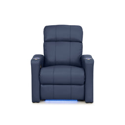 Napa Italian Leather Spacesaver Home Theater Seating Single Recliner