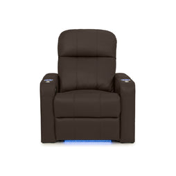 Venetian Italian Leather Home Theater Seating Single Recliner