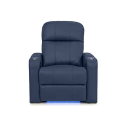 Venetian Italian Leather Home Theater Seating Single Recliner