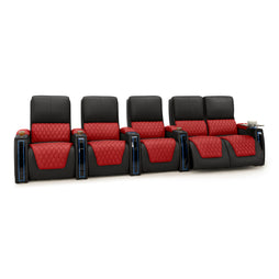 Apex CoolZeroᵀᴹ Italian Leather Two-Tone Home Theater Seating