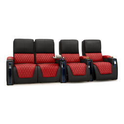 Apex CoolZeroᵀᴹ Italian Leather Two-Tone Home Theater Seating