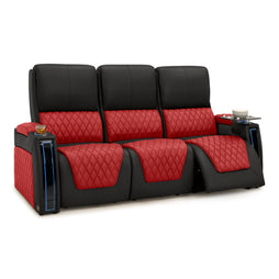 Apex CoolZeroᵀᴹ Italian Leather Two-Tone Home Theater Seating