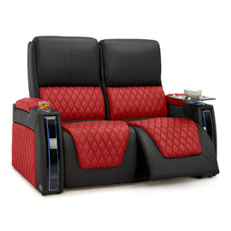 Apex CoolZeroᵀᴹ Italian Leather Two-Tone Home Theater Seating