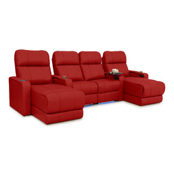 Monterey Chaise CoolZeroᵀᴹ Italian Leather Home Theater Seating