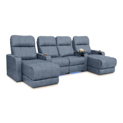 Monterey Chaise CoolZeroᵀᴹ Italian Leather Home Theater Seating