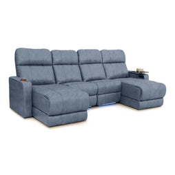 Monterey Chaise CoolZeroᵀᴹ Italian Leather Home Theater Seating