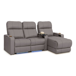 Monterey Chaise CoolZeroᵀᴹ Italian Leather Home Theater Seating