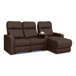 Monterey Chaise CoolZeroᵀᴹ Italian Leather Home Theater Seating