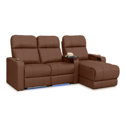 Monterey Chaise CoolZeroᵀᴹ Italian Leather Home Theater Seating