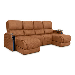 Apex Chaise CoolZeroᵀᴹ Italian Leather Home Theater Seating