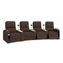 Apex CoolZeroᵀᴹ Wedge Console Italian Leather Home Theater Seats