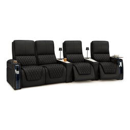 Apex CoolZeroᵀᴹ Wedge Console Italian Leather Home Theater Seats
