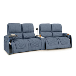 Apex CoolZeroᵀᴹ Wedge Console Italian Leather Home Theater Seats