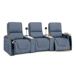 Apex CoolZeroᵀᴹ Wedge Console Italian Leather Home Theater Seats