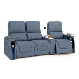 Apex CoolZeroᵀᴹ Wedge Console Italian Leather Home Theater Seats