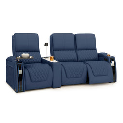 Apex CoolZeroᵀᴹ Wedge Console Italian Leather Home Theater Seats