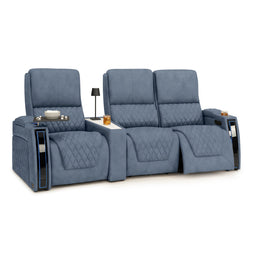 Apex CoolZeroᵀᴹ Wedge Console Italian Leather Home Theater Seats