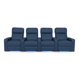 Julius Italian Leather Big & Tall Home Theater Seats