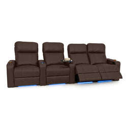 Julius Italian Leather Big & Tall Home Theater Seats