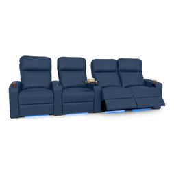 Julius Italian Leather Big & Tall Home Theater Seats