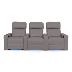 Julius Italian Leather Big & Tall Home Theater Seats
