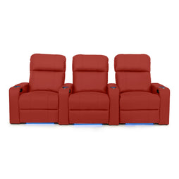 Julius Italian Leather Big & Tall Home Theater Seats