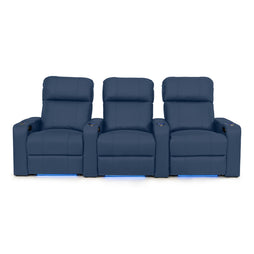 Julius Italian Leather Big & Tall Home Theater Seats