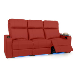 Julius Italian Leather Big & Tall Home Theater Seats