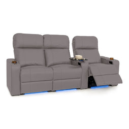 Julius Italian Leather Big & Tall Home Theater Seats