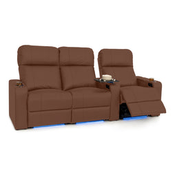 Julius Italian Leather Big & Tall Home Theater Seats
