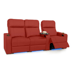 Julius Italian Leather Big & Tall Home Theater Seats
