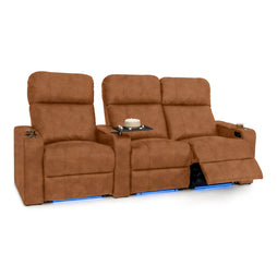 Julius Italian Leather Big & Tall Home Theater Seats
