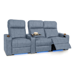 Julius Italian Leather Big & Tall Home Theater Seats