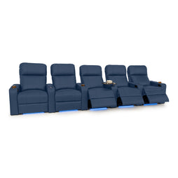 Julius Italian Leather Big & Tall Home Theater Seats