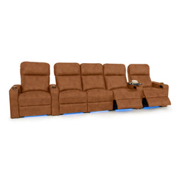Julius Italian Leather Big & Tall Home Theater Seats
