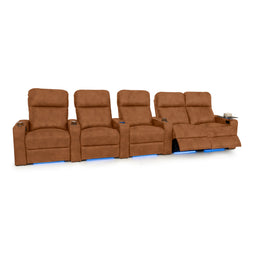 Julius Italian Leather Big & Tall Home Theater Seats