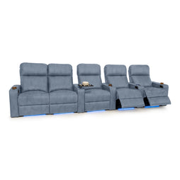 Julius Italian Leather Big & Tall Home Theater Seats