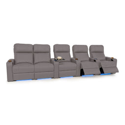 Julius Italian Leather Big & Tall Home Theater Seats