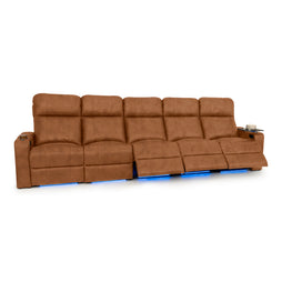 Julius Italian Leather Big & Tall Home Theater Seats