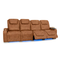 Pantheon Italian Leather Big & Tall Home Theater Seating