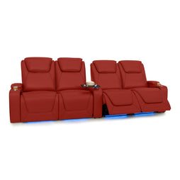 Pantheon Italian Leather Big & Tall Home Theater Seating