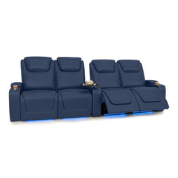Pantheon Italian Leather Big & Tall Home Theater Seating