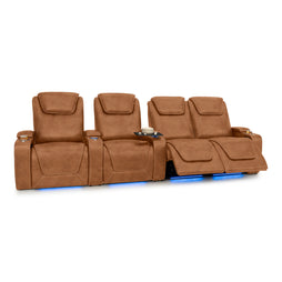 Pantheon Italian Leather Big & Tall Home Theater Seating