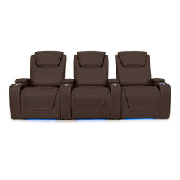 Pantheon Italian Leather Big & Tall Home Theater Seating