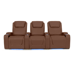 Pantheon Italian Leather Big & Tall Home Theater Seating