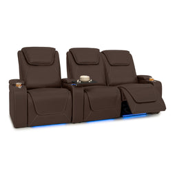 Pantheon Italian Leather Big & Tall Home Theater Seating